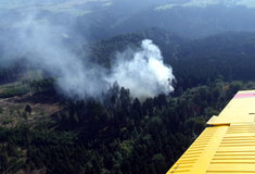 Proti lesním požárům v Libereckém kraji hlídkuje letadlo