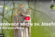 Na Křivoklátsku ožil kousek historie, socha svatého Josefa dostala podobu z roku 1826